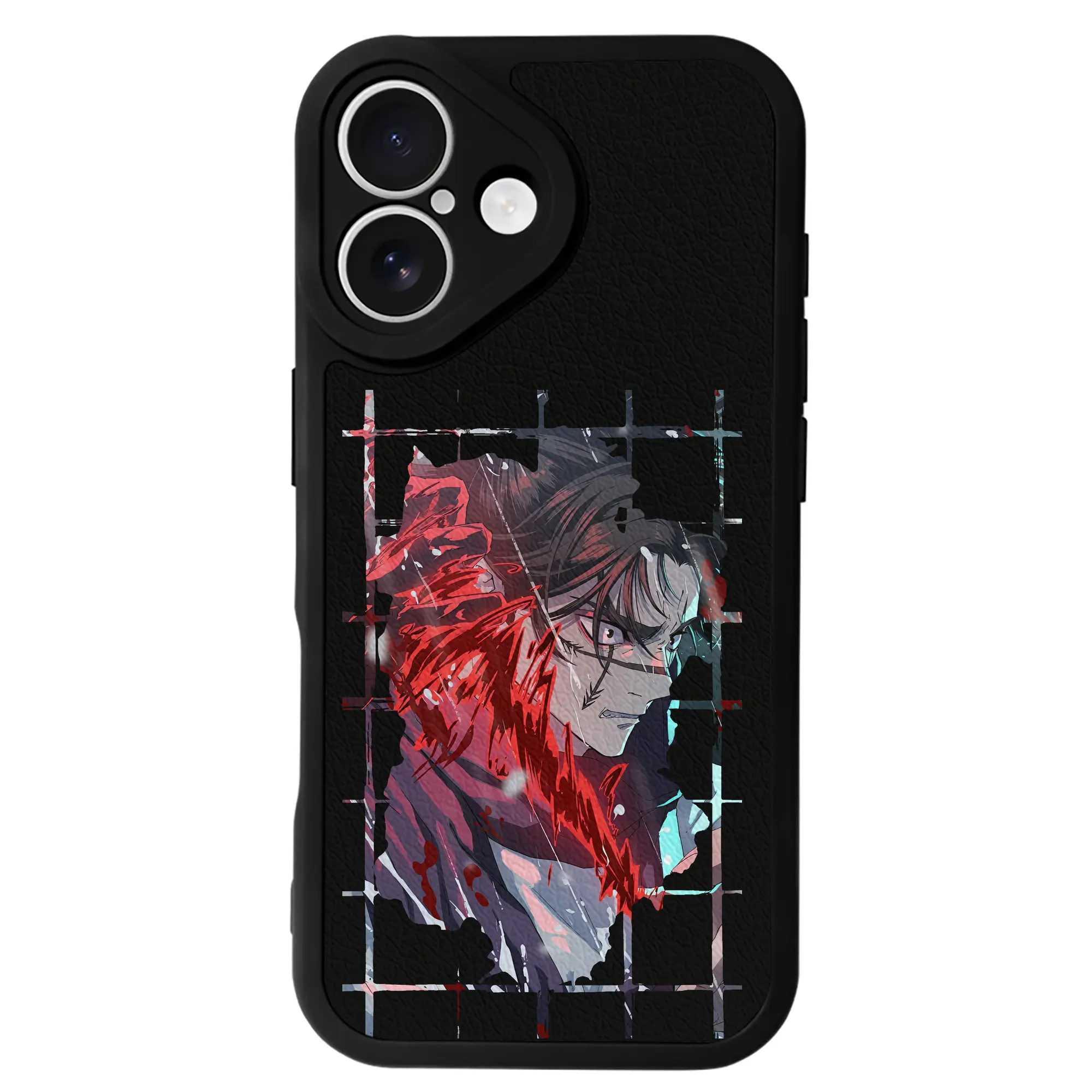 呪術廻戦 グッズ,脹相 - IPhone 16シリーズ対応 ・ シリコンスマホケース ・ レザー調 ・ 高精度フィット ・ 耐衝撃 ・ ワイヤレス充電対応 ・ 精密カット